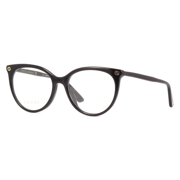 NEW GUCCI CAT EYE EYEGLASSES GUCCI GG0093O 001 BLACK CLEAR EYEWEAR - Picture 1 of 3